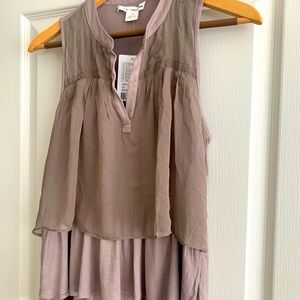 NWT Anthropologie Taupe Top size XS